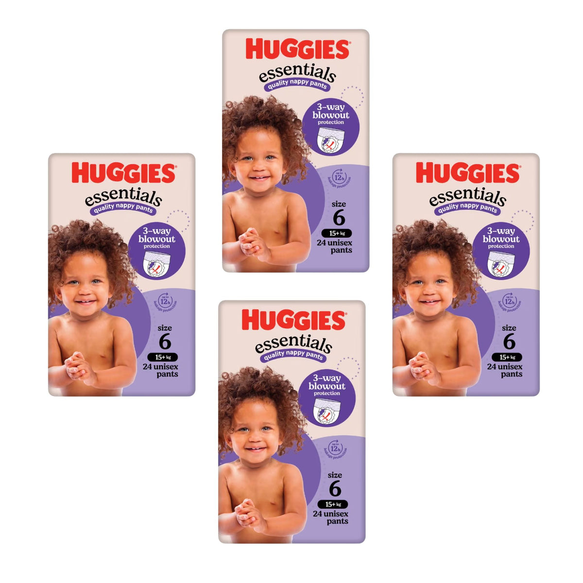 Huggies Essentials Nappy Pants Size 6 Bulk Buy