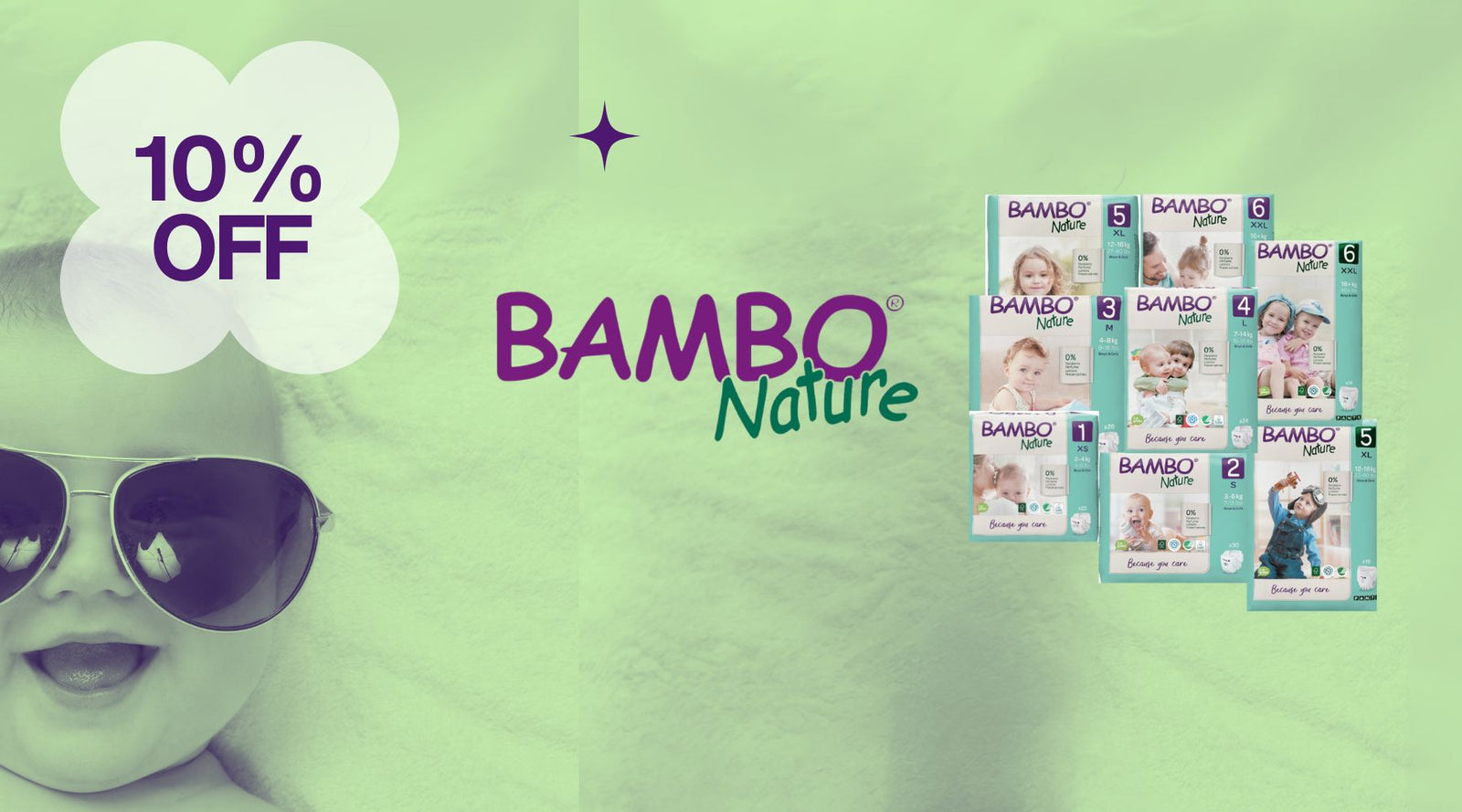 10% Off Bambo Nature Nappies and Nappy Pants