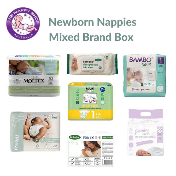 ECO Newborn Nappies Mixed Brand Box Packs The Nappy Shop