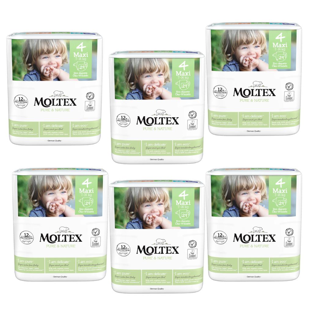 Moltex Nature Nappies Size 4 - Bulk 6x29 - The Nappy Shop