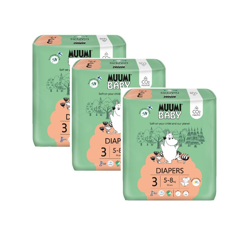 Muumi Eco Nappies Midi Size 3 - Bulk 3x50 - The Nappy Shop