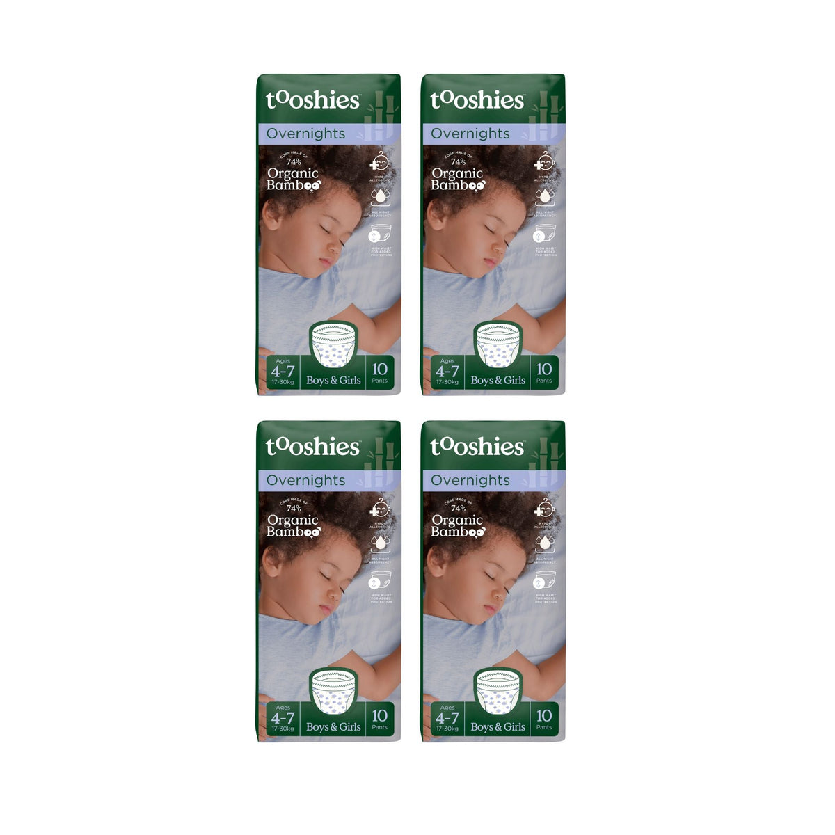 Tooshies Overnights Pants 4-7 - Bulk 4x10 - The Nappy Shop