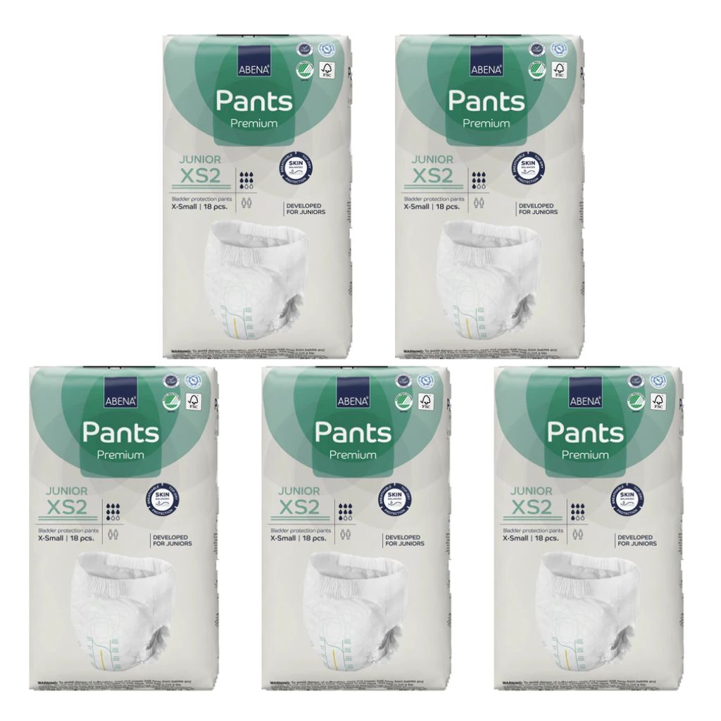 Abena Pants XS2 Junior 55-80cm - Bulk 5x18 - The Nappy Shop