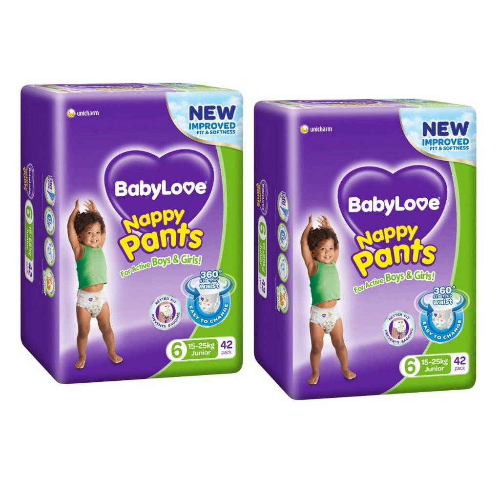 BabyLove Nappy Pants Size 6 Junior - Bulk 2x42 - The Nappy Shop