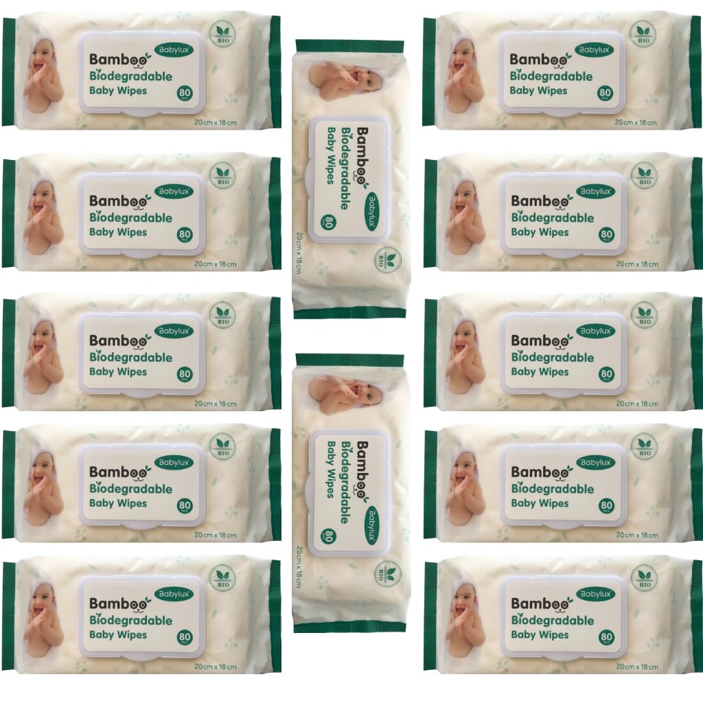 Babylux Baby Wipes - Bulk 12x80 - The Nappy Shop