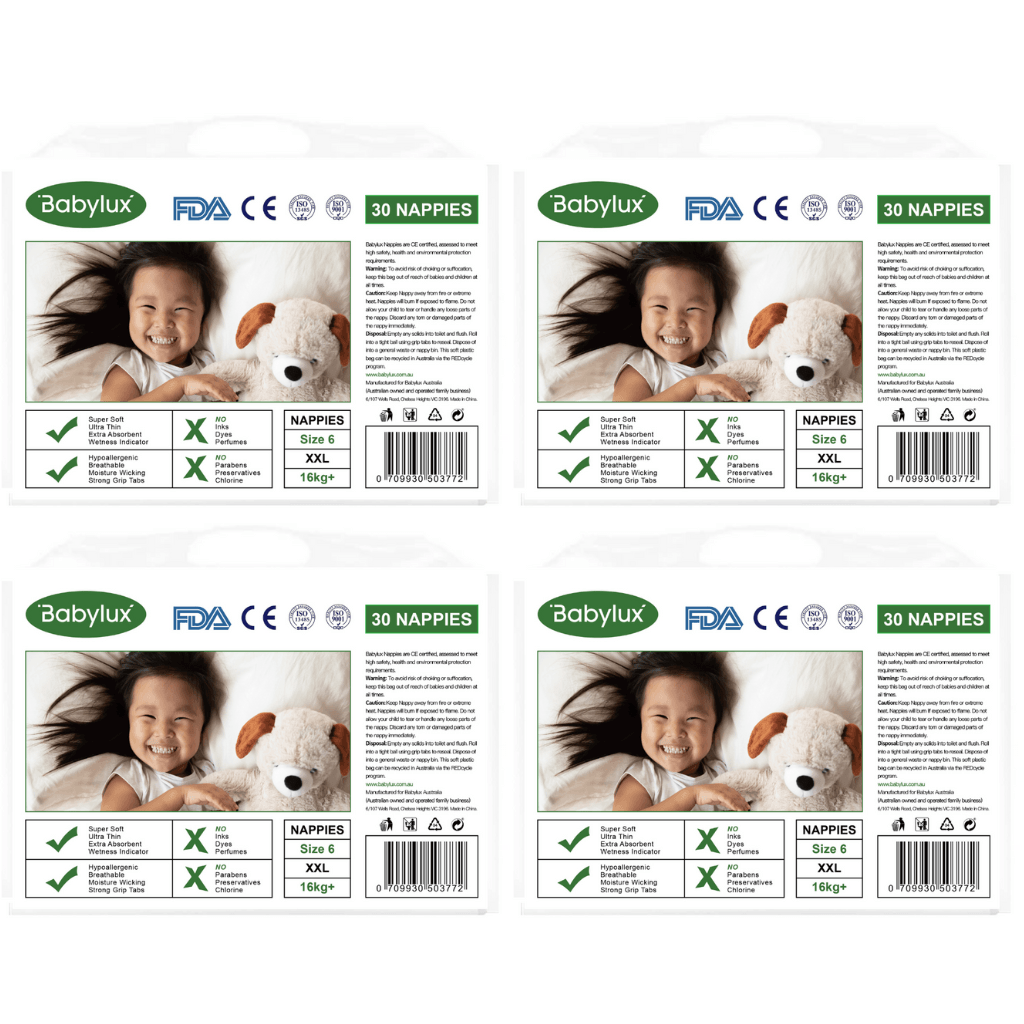 Babylux Nappies Size 6 - Bulk 4x30 - The Nappy Shop