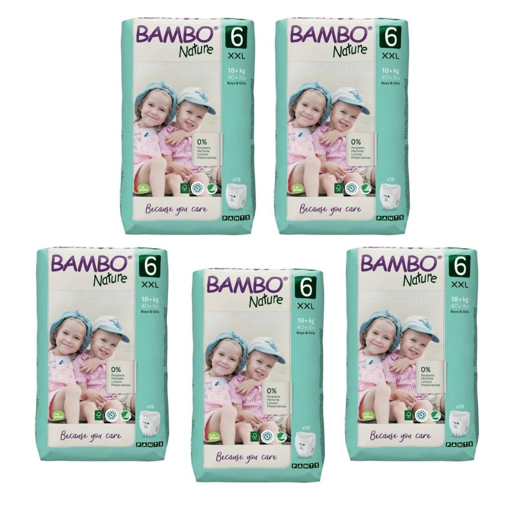 Bambo Nature Nappy Pants Size 6 - Bulk 5x18 - The Nappy Shop