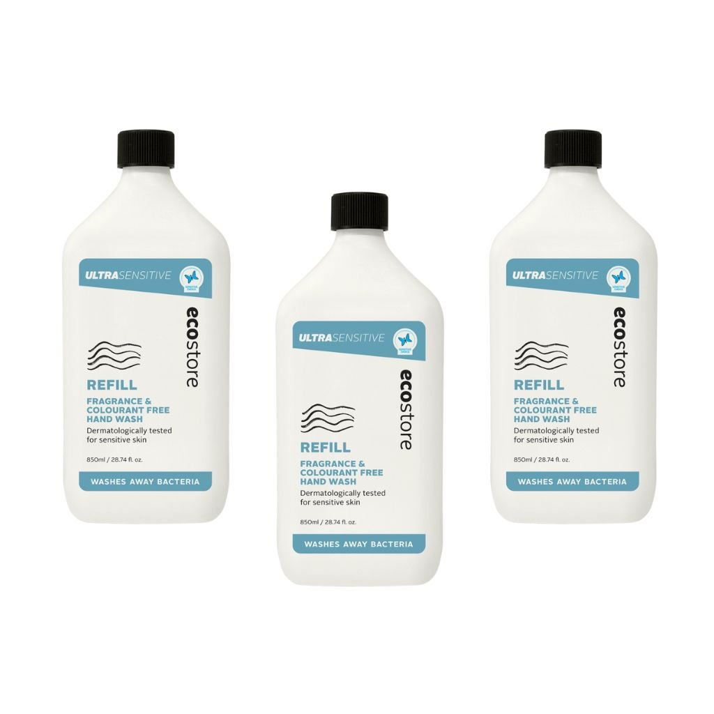 Ecostore Hand Wash Ultra Sensitive Refill - Bulk 3x850ml - The Nappy Shop