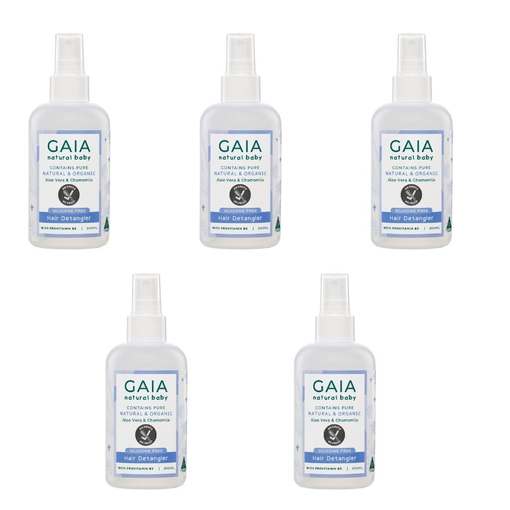 Gaia Natural Baby Conditioning Detangler - Bulk 5x200ml - The Nappy Shop