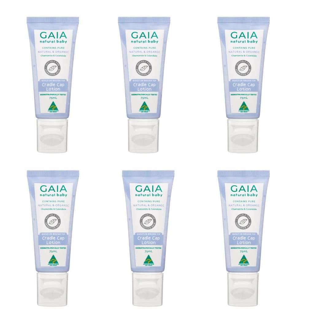 Gaia Natural Baby Cradle Cap Lotion - Bulk 6x75ml - The Nappy Shop