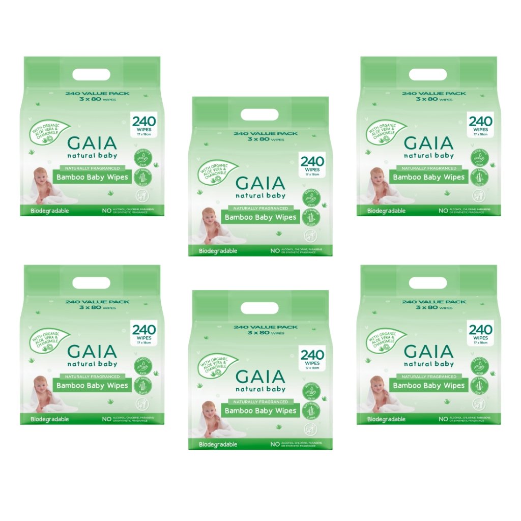 Gaia Natural Baby Wipes and Skincare Products