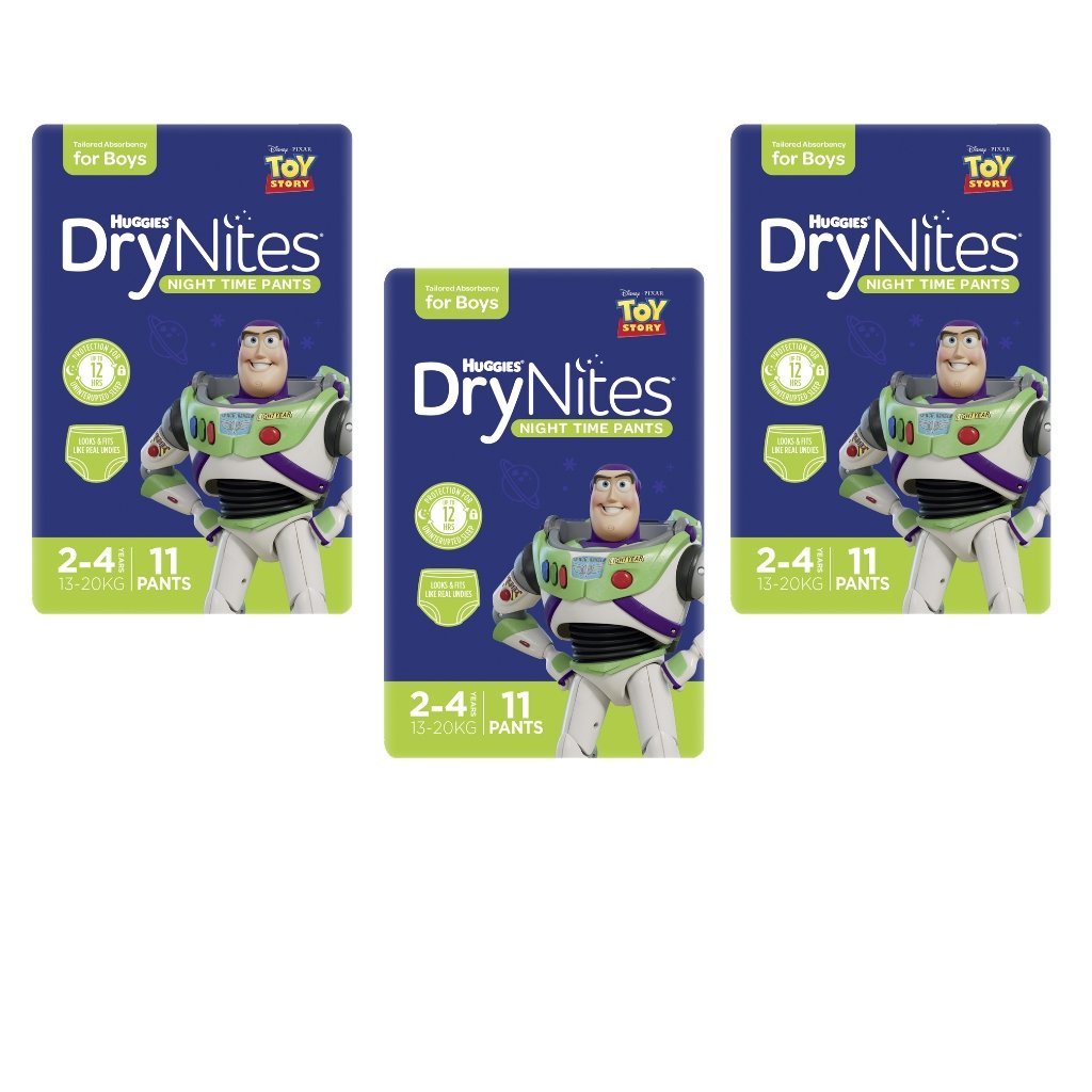 Huggies DryNites 2-4 years for Boys - Bulk 3x10 - The Nappy Shop