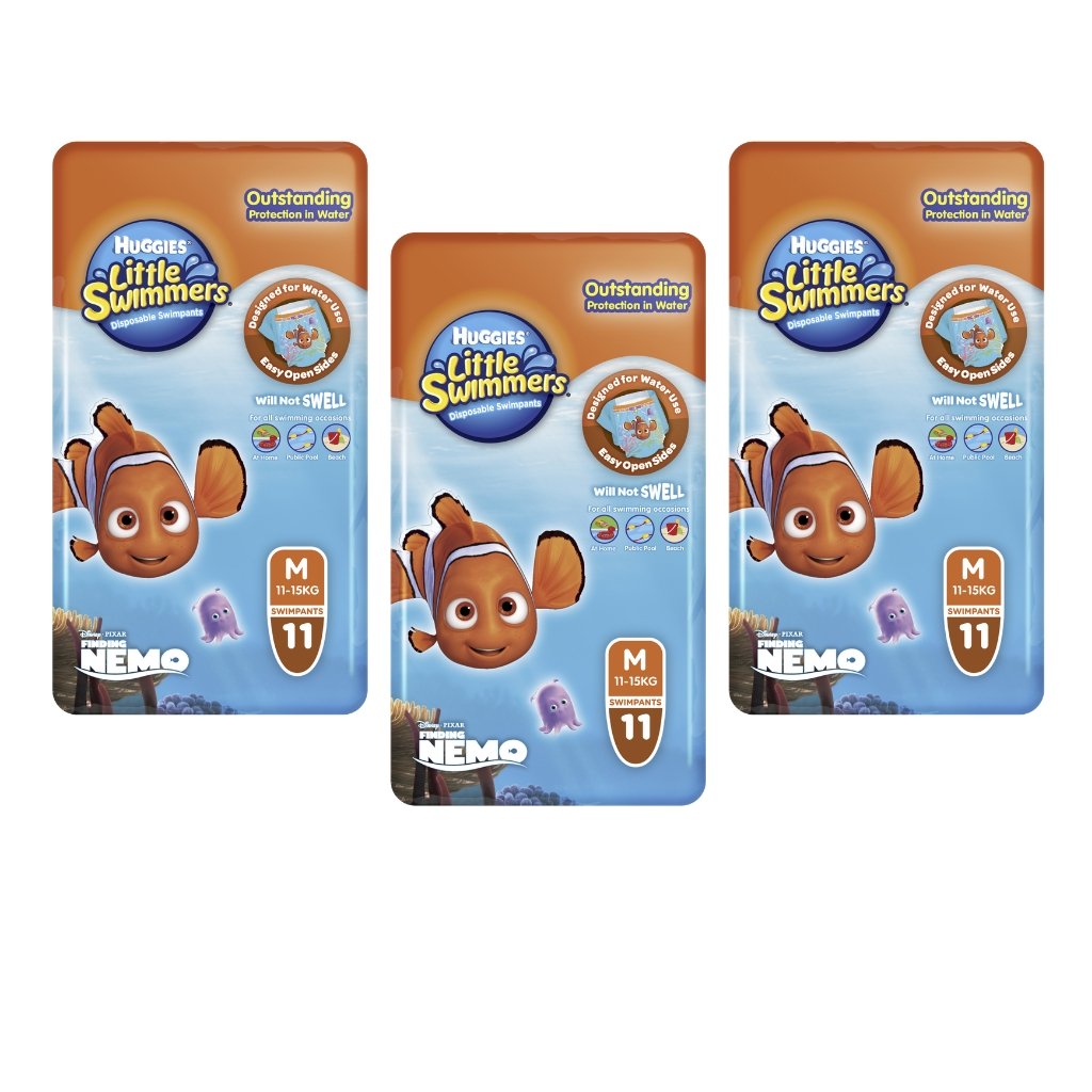 Huggies Little Swimmers Medium - Bulk 3x11 - The Nappy Shop