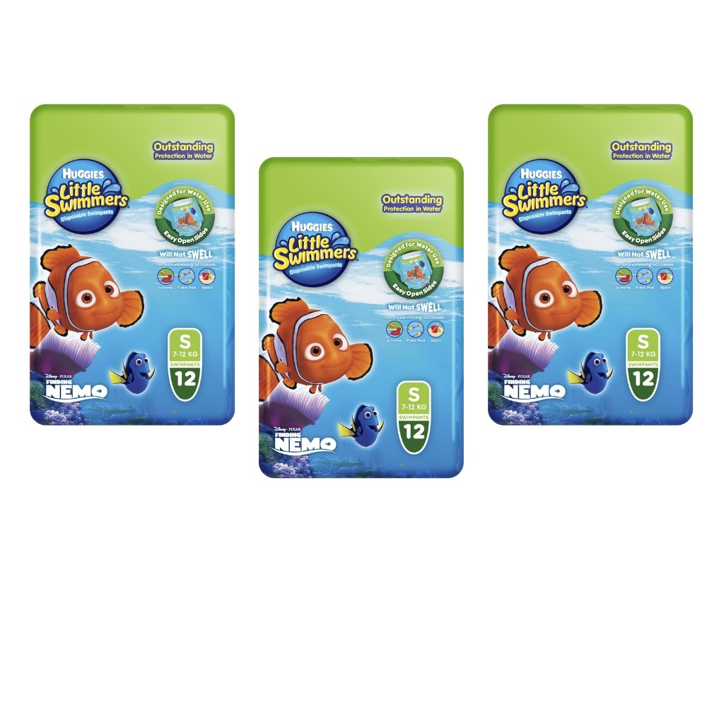 Huggies Little Swimmers Small - Bulk 3x12 - The Nappy Shop