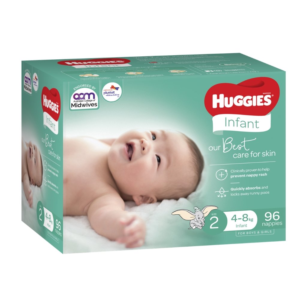 Huggies Ultimate Nappies Size 2 - 96 Pack - The Nappy Shop