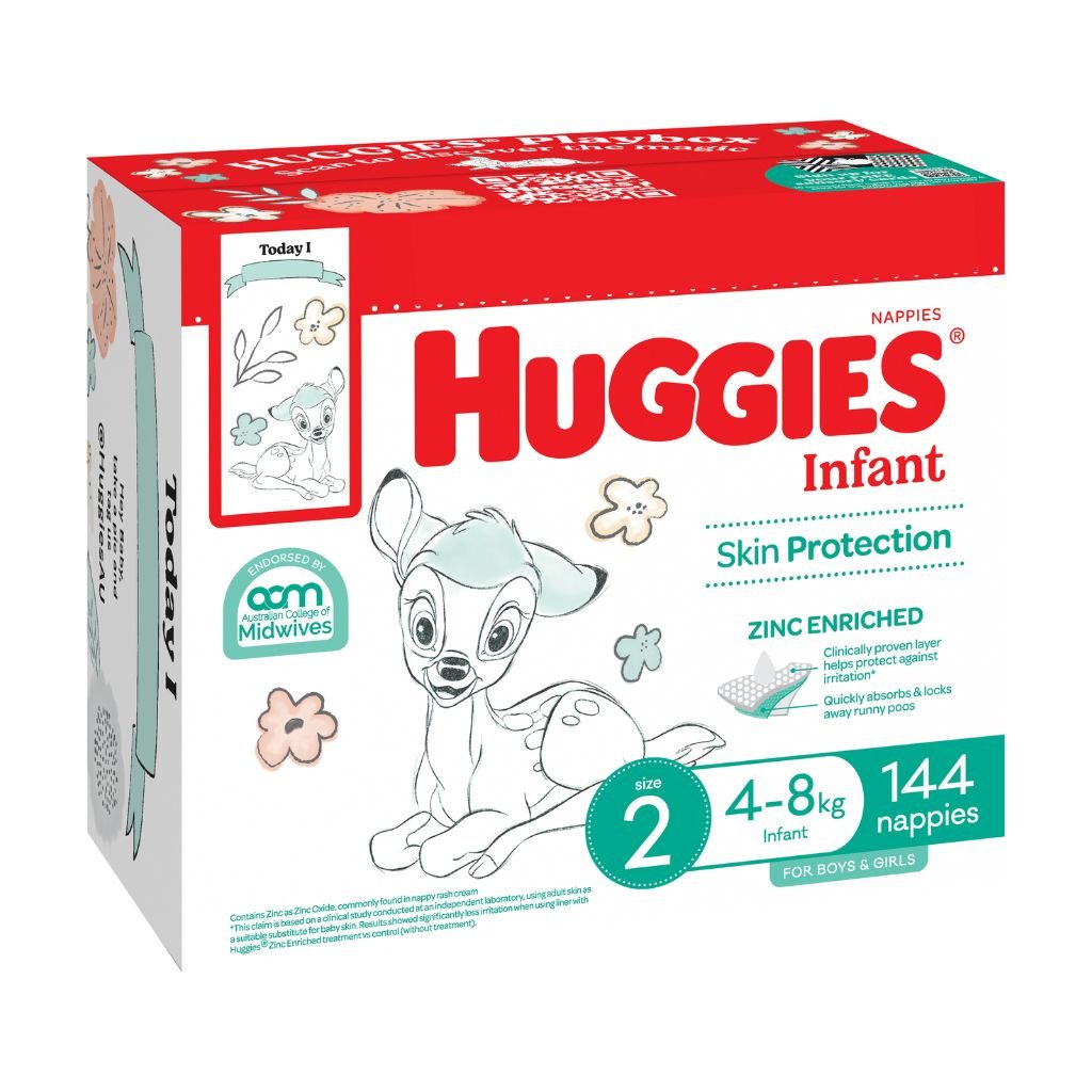 Huggies Ultimate Nappies Size 2 Infant - 144 Pack - The Nappy Shop