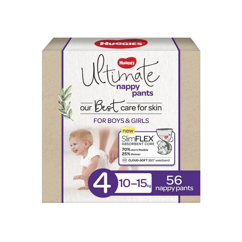 Huggies Ultimate Nappy Pants Size 4 - 56 Pack - The Nappy Shop