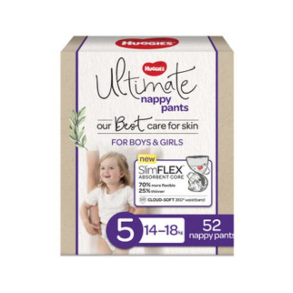 Huggies Ultimate Nappy Pants Size 5 52 Pack The Nappy Shop