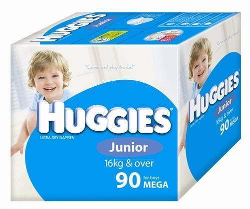 Huggies Ultra Dry Nappies Size 6 Junior Boy - 90 Pack - The Nappy Shop