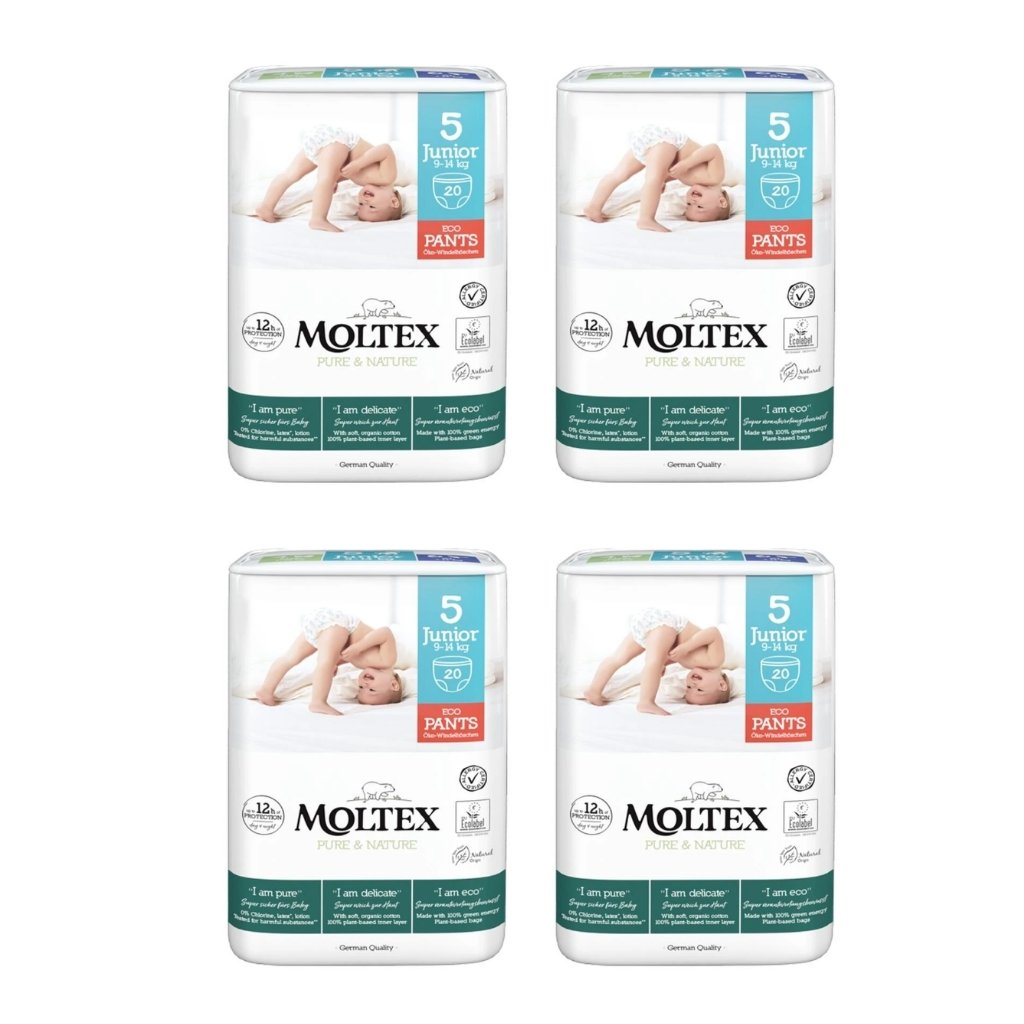 Moltex Nature Nappy Pants Size 5 - Bulk 4x20 - The Nappy Shop