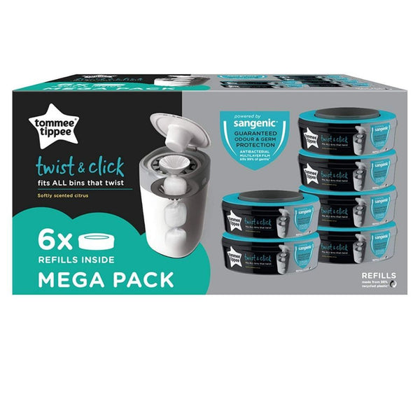 Tommee Tippee Sangenic Twist Click Refill Cassettes The Nappy Shop