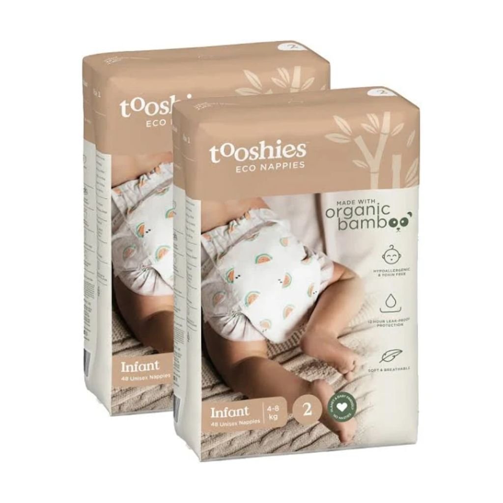 Tooshies Eco Nappies Size 2 - Bulk 2x48 - The Nappy Shop