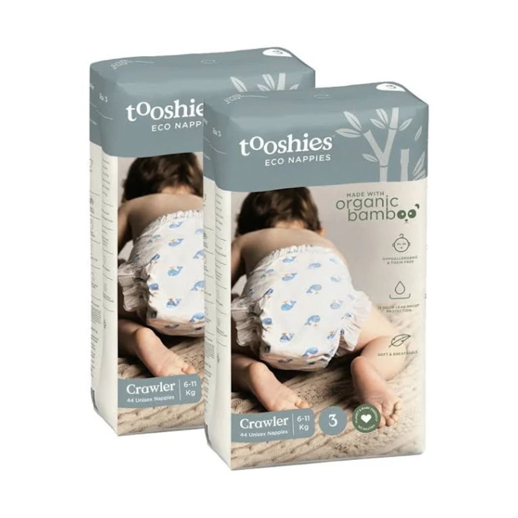 Tooshies Eco Nappies Size 3 Crawler - Bulk 2x44 - The Nappy Shop