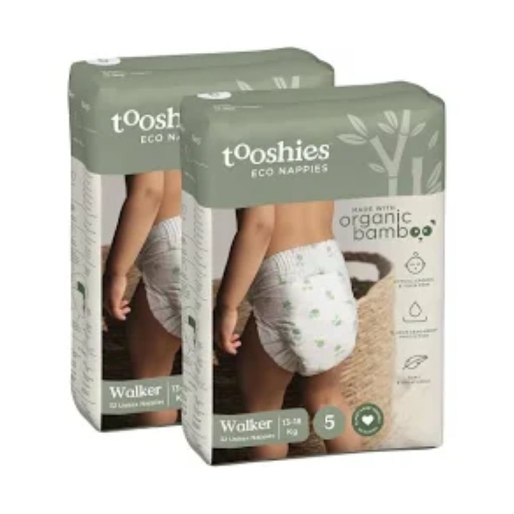 Tooshies Eco Nappies Size 5 Walker - Bulk 2x32 - The Nappy Shop